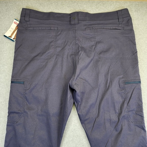 Wrangler Outdoor All Terrain Cargo Pants Mens 42x30 Straight Fit Blue Stretch - Picture 5 of 9